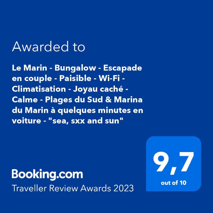 Le Marin - Bungalow Classe 3 Etoiles Tb Equipe & Confortable - Escapade En Couple - Paisible & En Toute Discretion - Wi-Fi - Climatisation - Calme & Serenite - Plages Du Sud, Centre De Carenage & Marina Du Marin Proche En Voiture - Acheminement Sur D 외부 사진